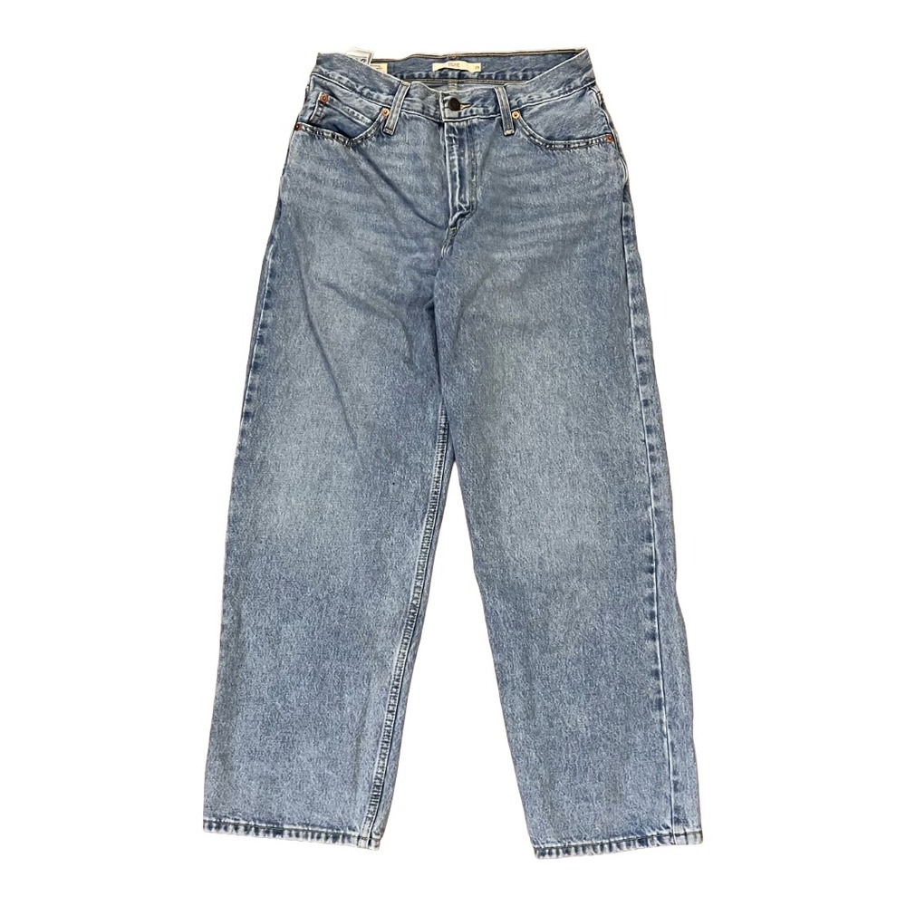 Levi’s Women's Premium Dad Jean Washed Blue Relaxed Straight Leg Denim 29 × 29
